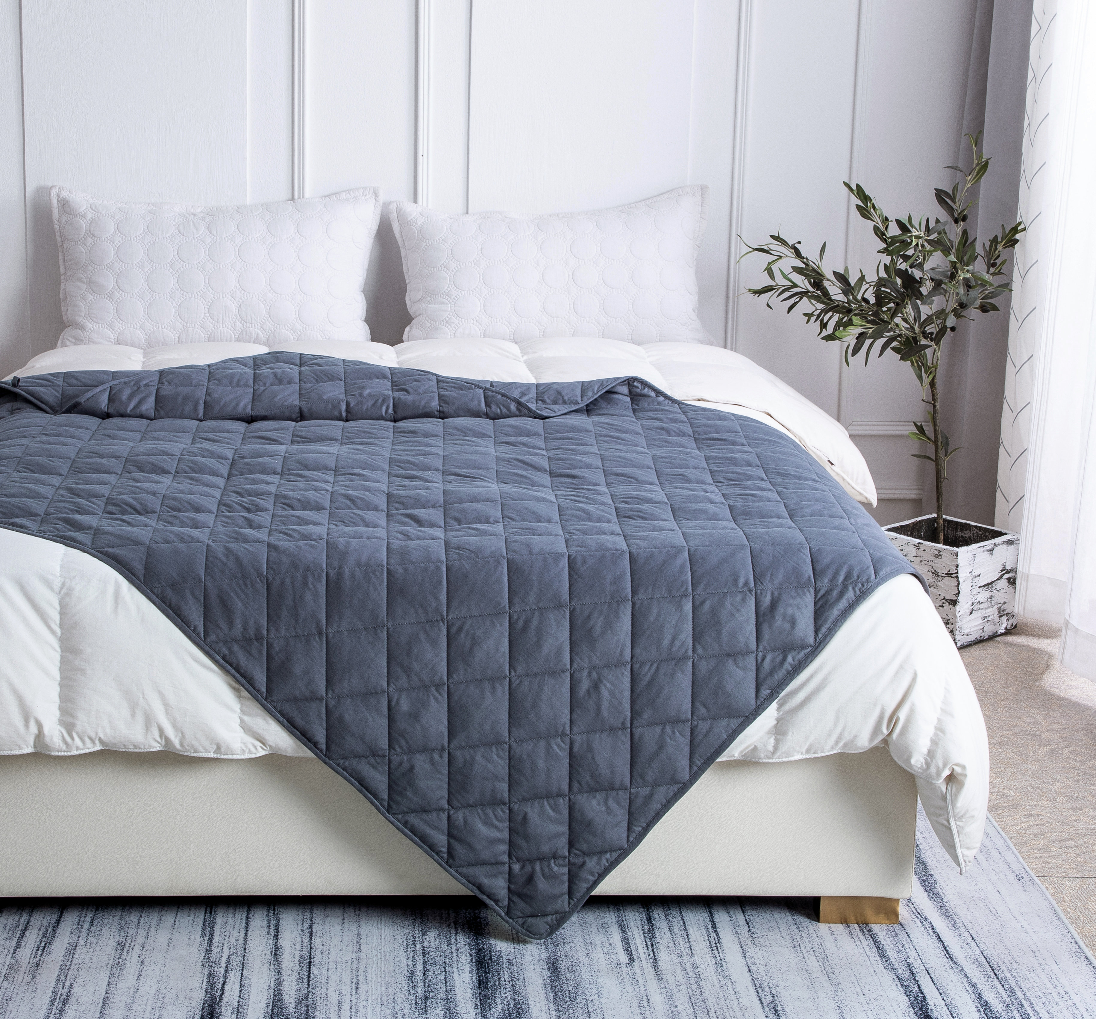 Quilt weighted online blanket