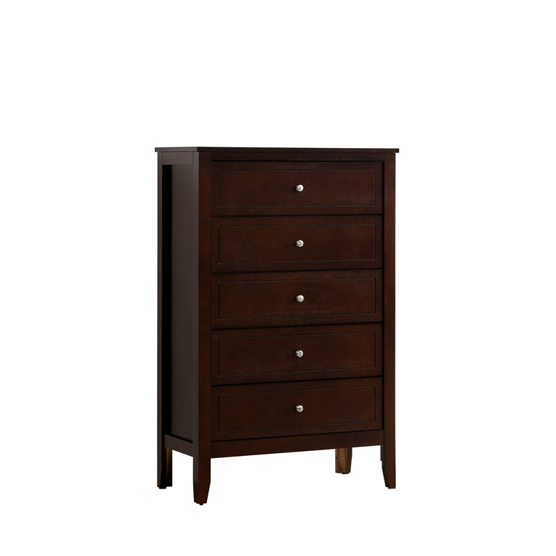 Daniel 5 Drawer Chest -Cappuccino, Cappuccino