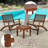 Sadie Outdoor 3 Pieces Patio Rattan Furniture Set