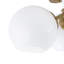 5-Light Glossy Milky Hand-Crafted Glass Semi-Flush Mount