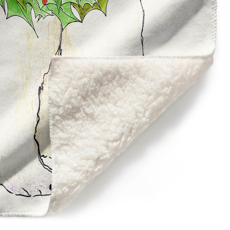Couverture de support polaire couronne , 68 po x 80 po