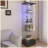 Modern Glass Display Cabinet with Drawer and LED lights for Living Room and Bedroom-370933076