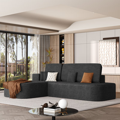 Canapé modulaire compressé 106 po avec sièges profonds 106 po