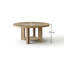 Whitewash Oak Round Dining Table-1640097984