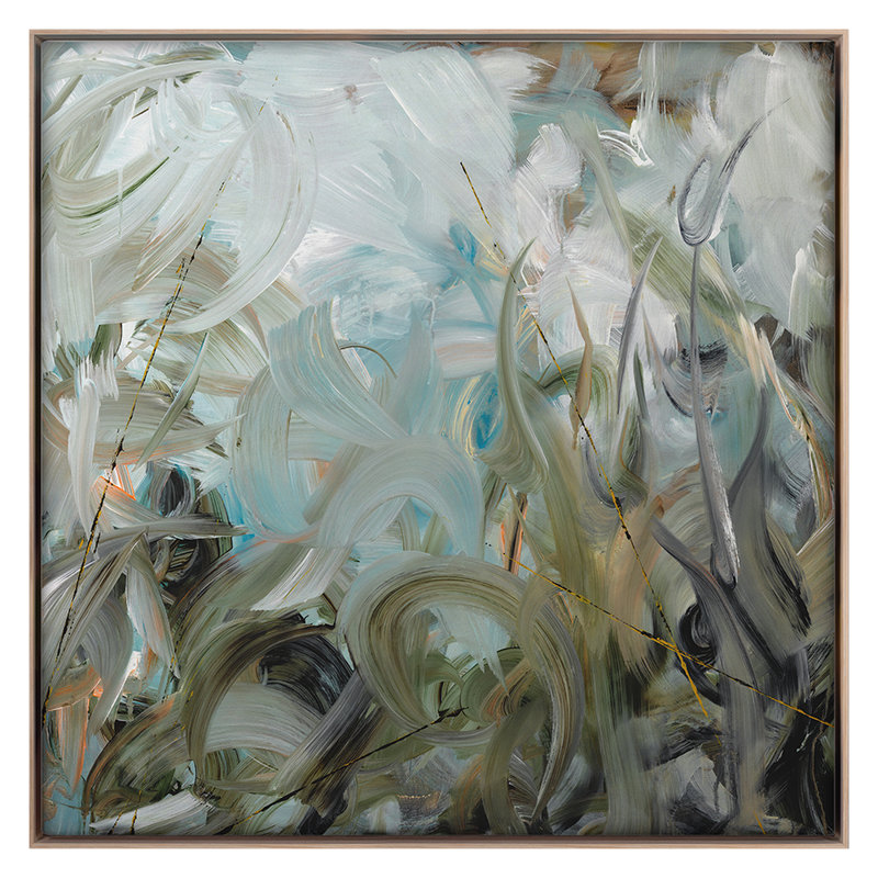 Wild And Unruly Print by Frenz, Lesley, 42" H x 42" W, Maple Framed