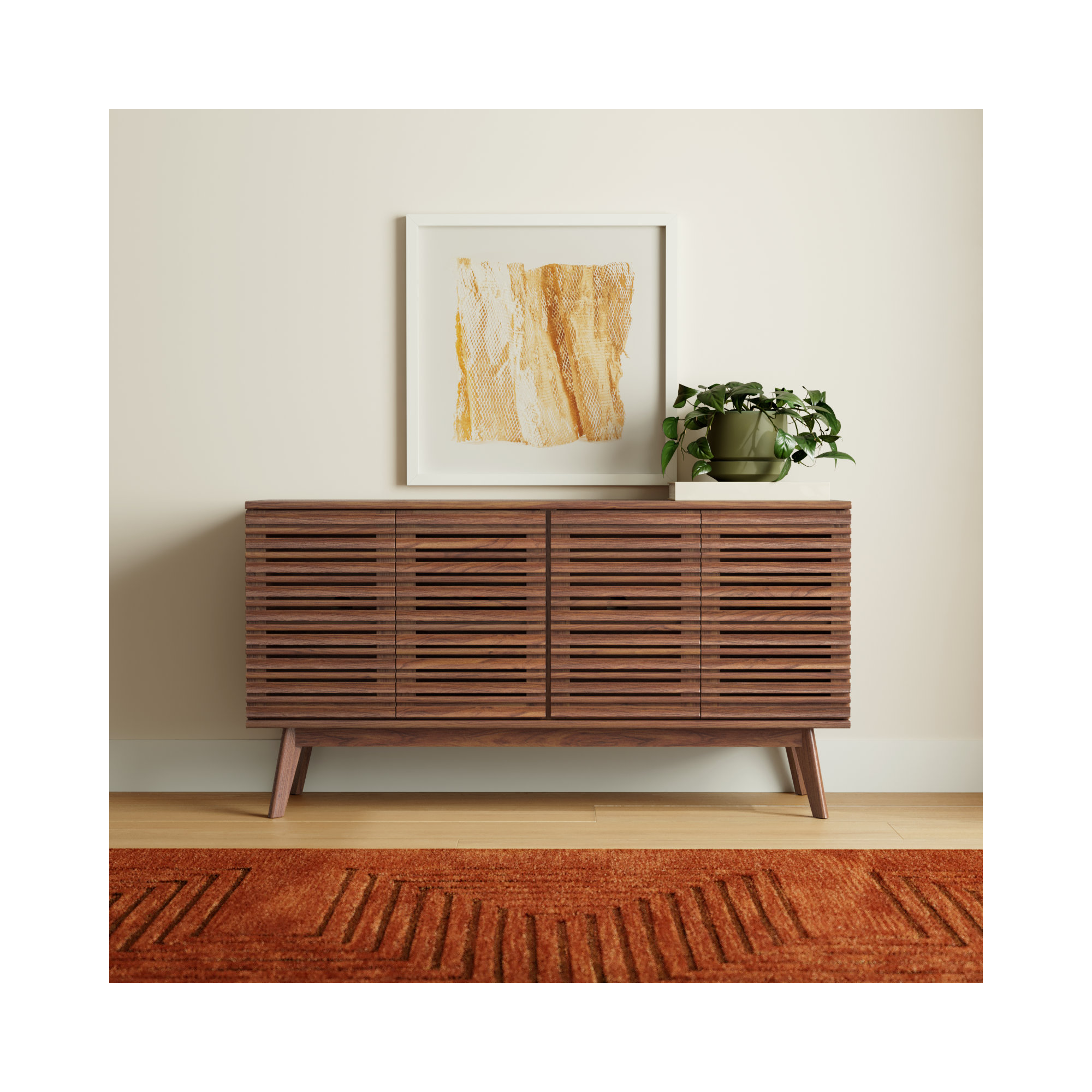Daima 62'' Media Console, Walnut