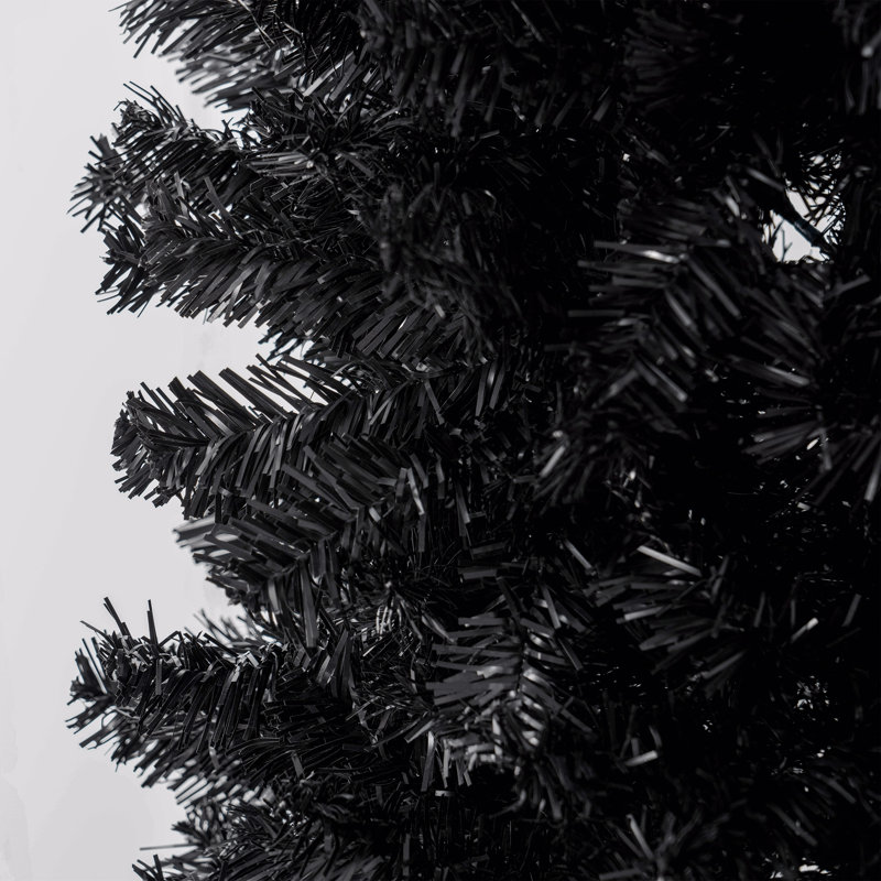 Arbre de Noël 8 pi, sapin de Noël artificiel non éclairé avec branches réalistes, sapin de Noël avec 1168 pointes