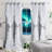 Shabby Chic Double Layer Blackout Curtains With Ruffled Sheer Overlay And Tiebacks, French Country Style Drapes For Bedroom And Living Room Decor-436123954-436124113