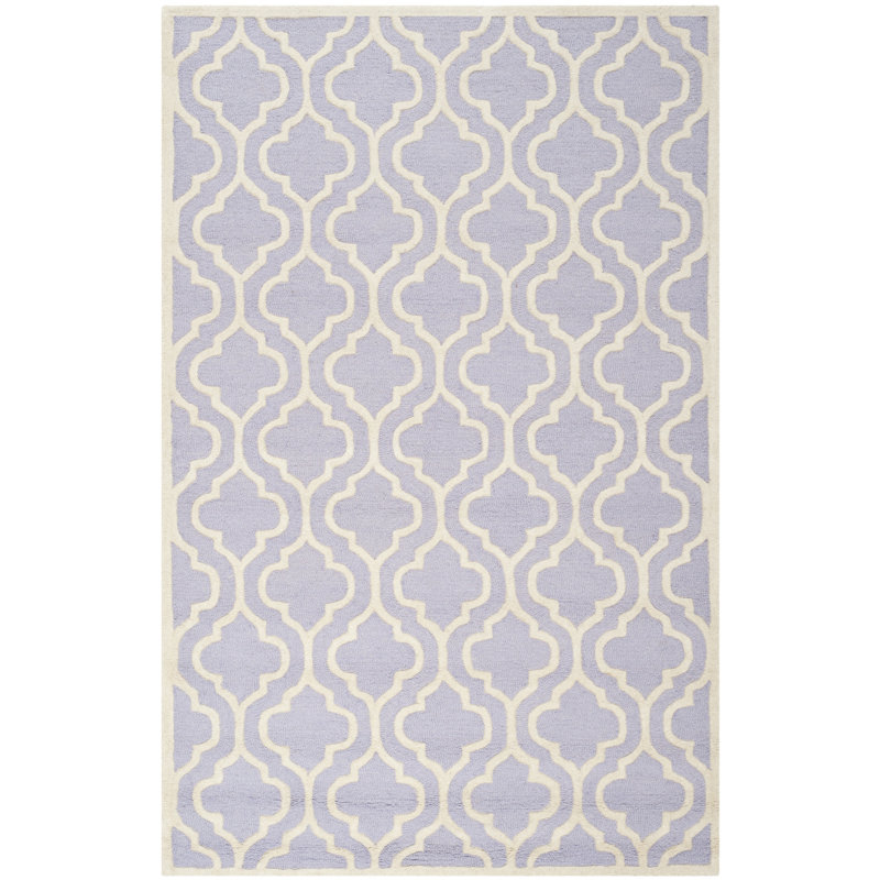 Cannen Hand Tufted Wool Geometric Rug, Rectangle 9' x 12'