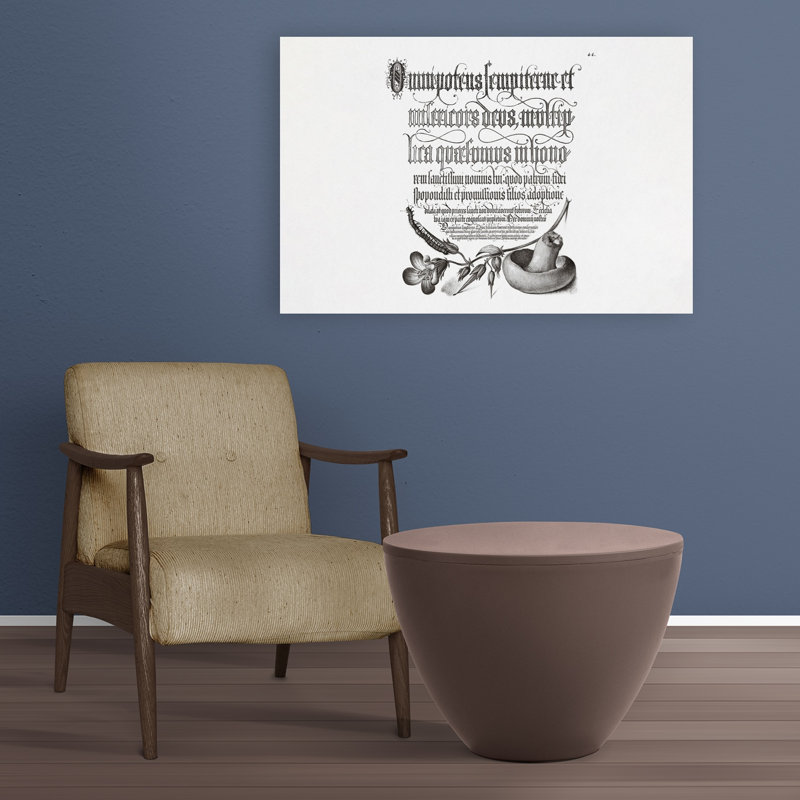 Affiche murale contemporaine abstraite de mille-pattes, H 24 po x l 36 po