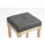 26inch Dark Grey Stools Of 2. Perfect For Various Counter-height Spaces Like Kitchen Islands, Work Tables, Home Bars. Created From Solid Rubber Wood With Classic Brush Finish. Comfortable Seat High