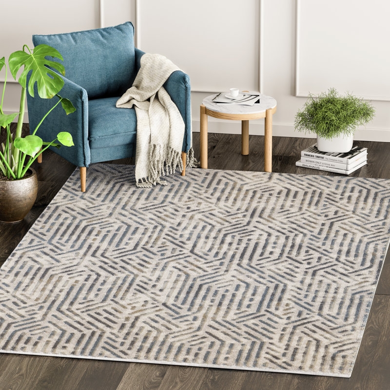 Ravi Geometric Indoor Rug, Rectangle 5'3" x 7'6"