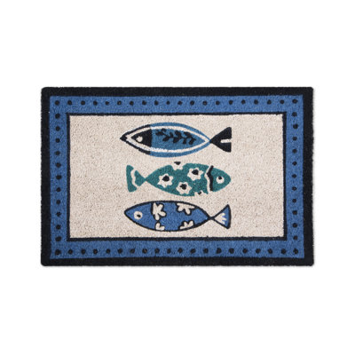 Ocean Non-Slip Outdoor Doormat