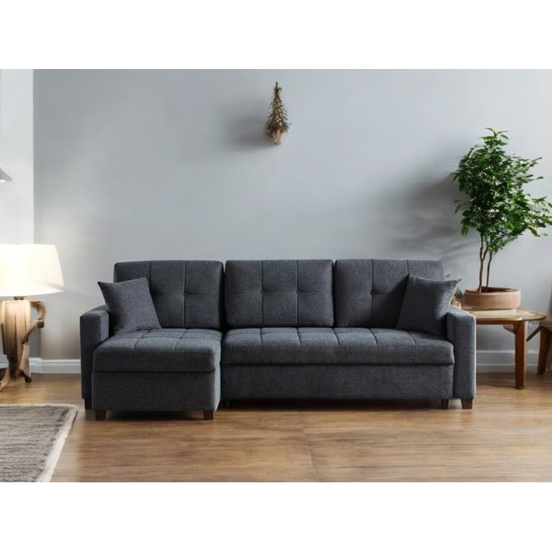 Canapé modulaire Rosa - Gris foncé, Gris foncé