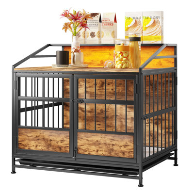 Meuble de rangement en bois pour chien
