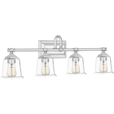 Nicholas 4-Light Polished Chrome Vanity Light