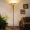 Lampe torchère sur pied 71 po avec vitrail pour le bureau de coin chambre à coucher (ampoules incluses)