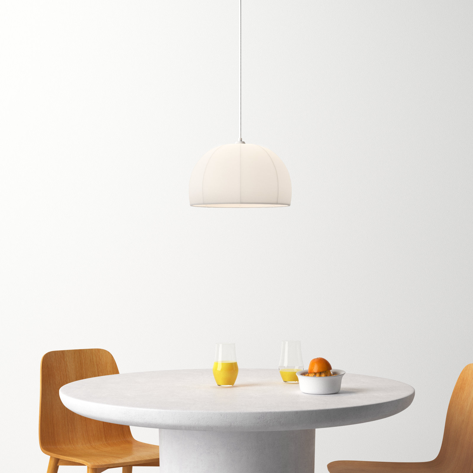 Crane Single Light Iron Dimmable Pendant
