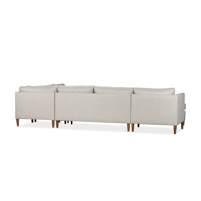 Clifford 4-Piece Upholstered Custom Sectional