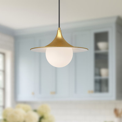 Luminaire suspendu conique à 1 lumière Hermit