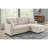Linen Blend Upholstered Sectional With Pull-Out Bed And Chaise Storage-603569250