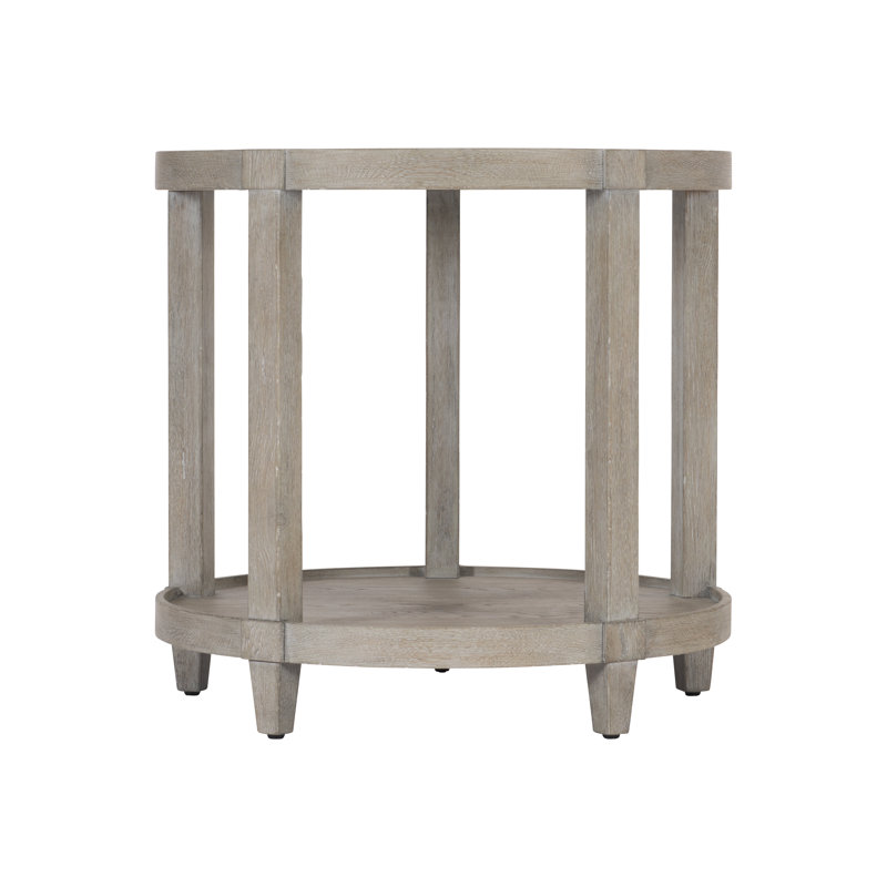 Albion Solid Wood 5 Legs End Table with Storage