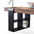 4-cube open-shelf leg design desk