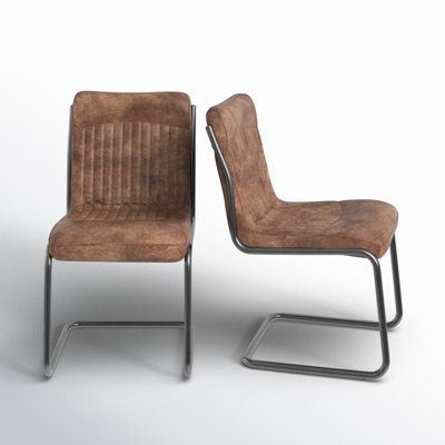 Pirlo Genuine Leather Side Chair