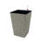 2 Smart Self-Watering Square Planter - Hand Woven , Gray Indoor & Outdoor Use Stabilized And Frost Easy Assembly Planters For Beauty Construction-881013360