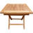 Square Teak Solid Wood Foldable Outdoor Side Table , 20 " W 20 " D