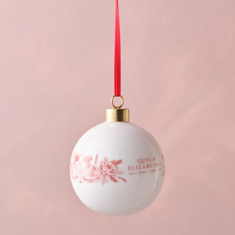 6cm Bone China Bauble
