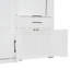 Lit escamotable simple avec placard, tiroirs et bureau