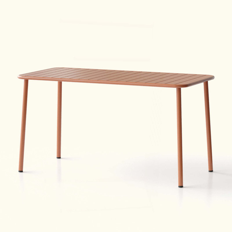 Table de salle à manger d'extérieur Sella, Orange