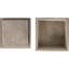 Boîtes en ciment contemporaines avec couvercles, gris, ensemble de 2