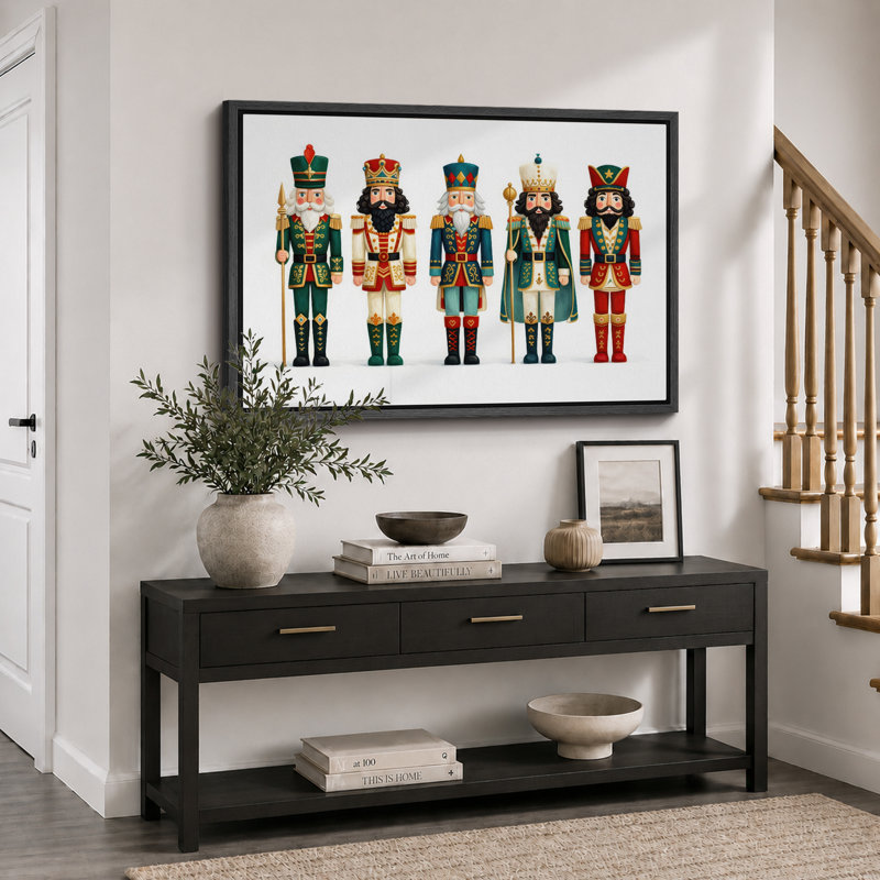 Art de Noël casse-noisette, images de chambre de bébé, impression sur toile encadrée, H 16 po x l 24 po x P 1,5 po