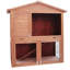 Vida 2 Tier 3 Door Wooden Rabbit Hutch with Ramp, Weather Resistant For Outdoor Use