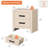 Modern Rustic Nighstand Set Of 2-1027727030