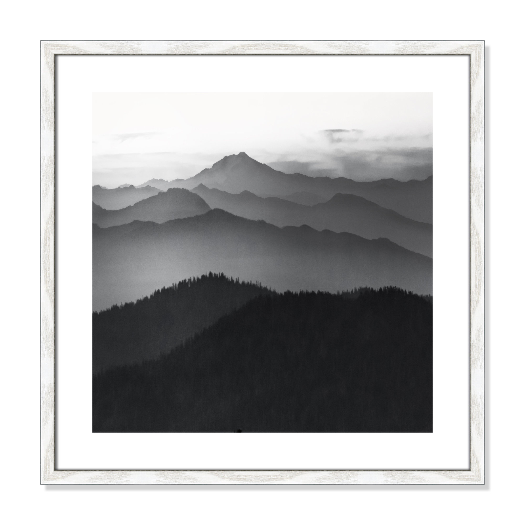 Cascades by Danita Delimont, White Framed, 23.5" H x 23.5" W x 0.75" D