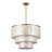 22" 5-Light Tiered Capiz Shell Drum Chandelier-6326717-6326716