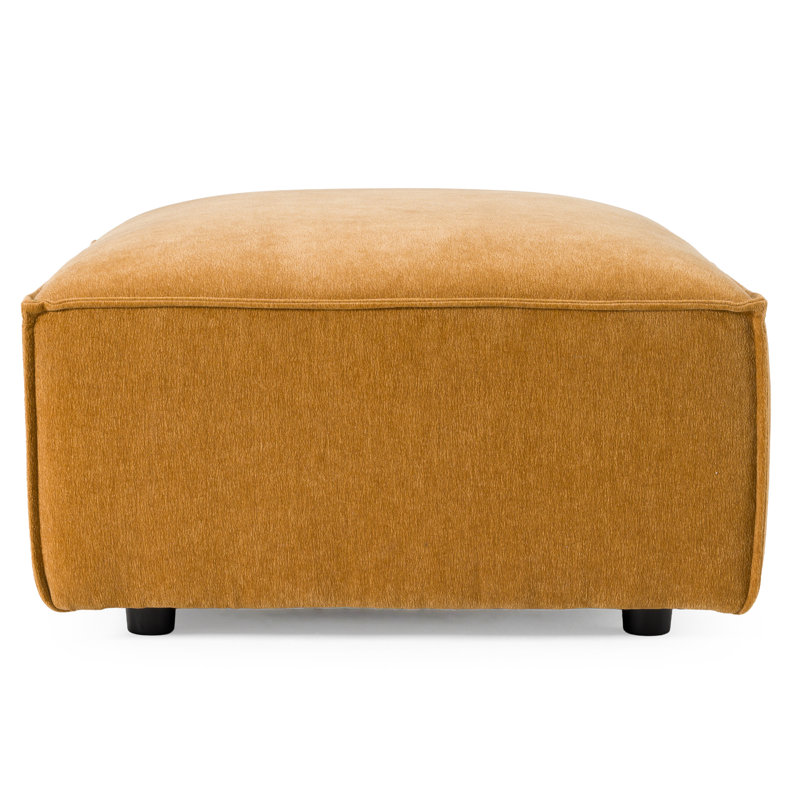 Hasting - Modern Ochre Fabric Modular Ottoman