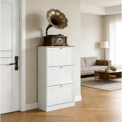 Petite armoire de rangement, armoire de rangement pour chaussures, armoire de rangement dissimulée pour chaussures