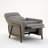 Push Back Recliner In Performance Fabric