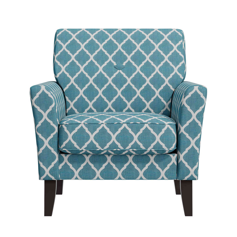 Fauteuil d'appoint avec pieds en bois massif
