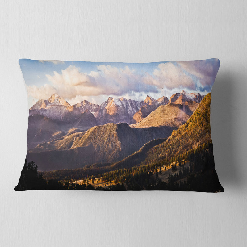 Coussin lombaires au dessus d’un très grand s paysages
