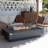 Rectangle Concrete Smokeless Fire Pit Table with Lid-86332010
