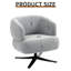 Fauteuil pivotant Cuddle-Style, convenant aux balcons, aux bureaux et aux salons, gris-21656579-21656581