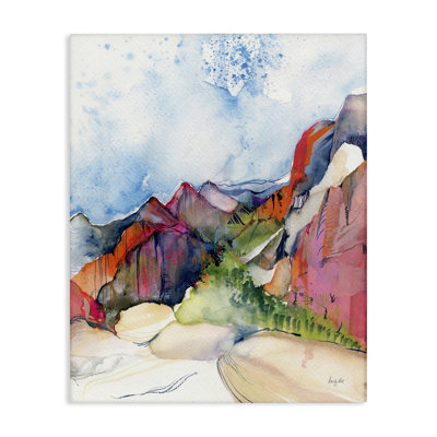  «Desert Days Abstraction», art mural sur toile par Kristy riz