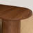 70.8" Oval Dining Table For 4 6 Person Kitchen Table With Semi-Cylindrical Legs Base Large Modern Farmhouse Wooden Dinner Tables For Kitchen Dining Living Room Walnut