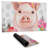 Pretty pig - 14.00"x24.25" Desk mat