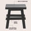 Tabouret d'appoint en bois massif rustique sans dossier de 17 po Revine-641574830
